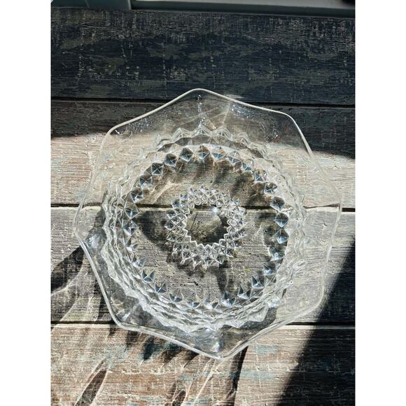 EAPG Bryce Bros Amazon Sawtooth Serving Bowl Scallop Rim Early American 1890's - Picture 5 of 16